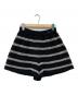 CHANEL（シャネル）の古着「ボーダーショートパンツ/ニットパンツ/ハーフパンツ」｜ブラック