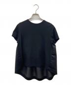 YOKO CHANヨーコチャン）の古着「切替ペプラムカットソー」｜ブラック