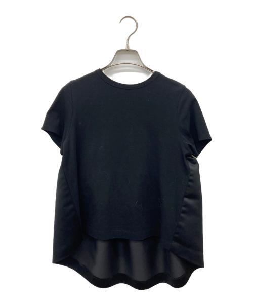 YOKO CHAN（ヨーコチャン）YOKO CHAN (ヨーコチャン) 切替ペプラムカットソー ブラック サイズ:40の古着・服飾アイテム