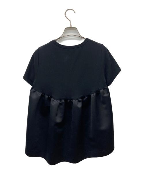 YOKO CHAN（ヨーコチャン）YOKO CHAN (ヨーコチャン) 切替ペプラムカットソー ブラック サイズ:40の古着・服飾アイテム