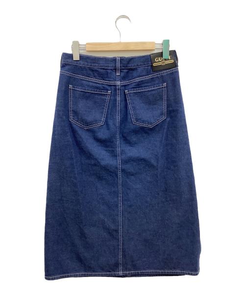 GUCCI（グッチ）GUCCI (グッチ) Denim Skirt/デニムスカート/Denim Skirt/デニムスカート/スカート インディゴ サイズ:40の古着・服飾アイテム