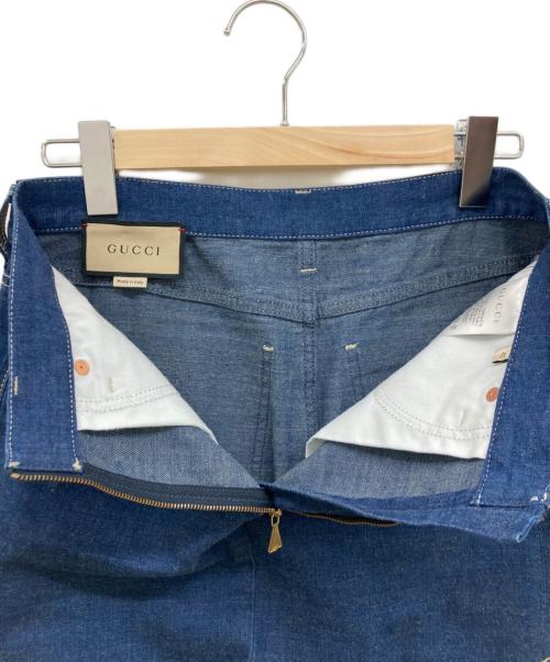 GUCCI（グッチ）GUCCI (グッチ) Denim Skirt/デニムスカート/Denim Skirt/デニムスカート/スカート インディゴ サイズ:40の古着・服飾アイテム