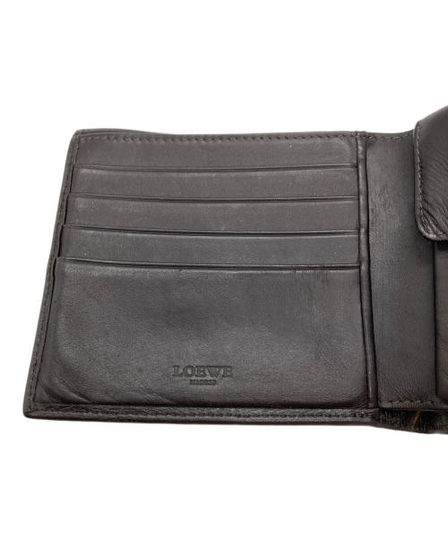 LOEWE（ロエベ）LOEWE (ロエベ) コンパクトウォレット/二つ折り財布/アナグラム ブラウンの古着・服飾アイテム
