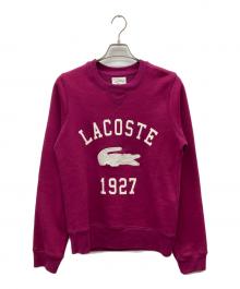 LACOSTE（ラコステ）の古着「プリントスウェット」｜パープル