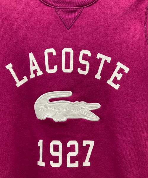 LACOSTE（ラコステ）LACOSTE (ラコステ) プリントスウェット パープル サイズ:Sの古着・服飾アイテム