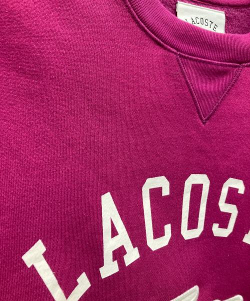 LACOSTE（ラコステ）LACOSTE (ラコステ) プリントスウェット パープル サイズ:Sの古着・服飾アイテム