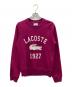 LACOSTE（ラコステ）の古着「プリントスウェット」｜パープル
