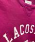 中古・古着 LACOSTE (ラコステ) プリントスウェット パープル サイズ:S：5000円