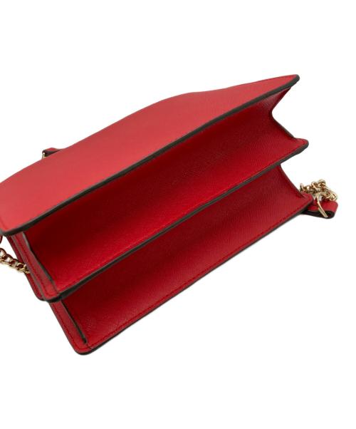 TORY BURCH（トリーバーチ）TORY BURCH (トリーバーチ) サフィアーノレザー フラップショルダーバッグレザーバッグ レッドの古着・服飾アイテム