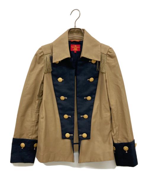 Vivienne Westwood RED LABEL（ヴィヴィアンウエストウッドレッドレーベル）Vivienne Westwood RED LABEL (ヴィヴィアンウエストウッドレッドレーベル) オーブ釦ナポレオンジャケット/テーラードジャケット ベージュ サイズ:1の古着・服飾アイテム