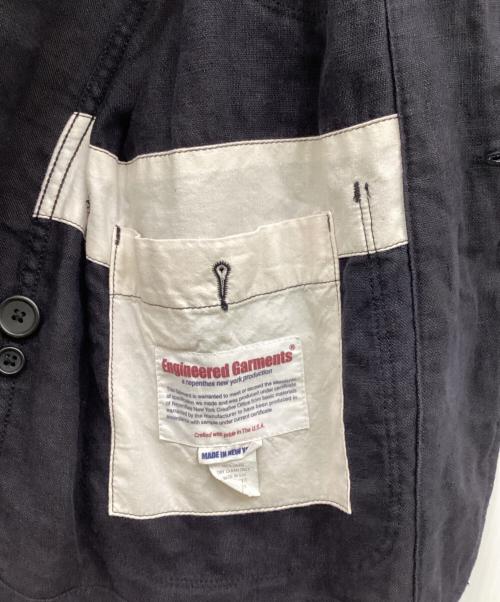 Engineered Garments（エンジニアド ガーメンツ）Engineered Garments (エンジニアド ガーメンツ) リネンベッドフォードジャケット/リネンジャケット/テーラードジャケット ネイビー サイズ:XSの古着・服飾アイテム