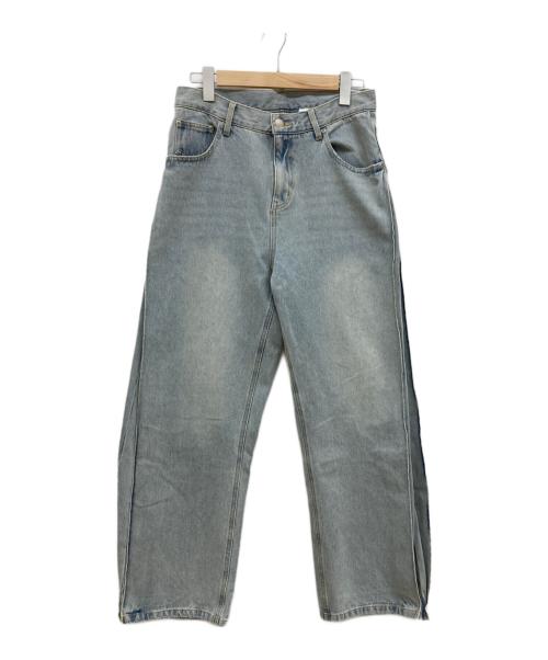 YENN（イエン）YENN (イエン) SIDE PLEATED DENIM PT/サイド プリーツ デニムパンツ/ワイドデニムパンツ インディゴ サイズ:40の古着・服飾アイテム