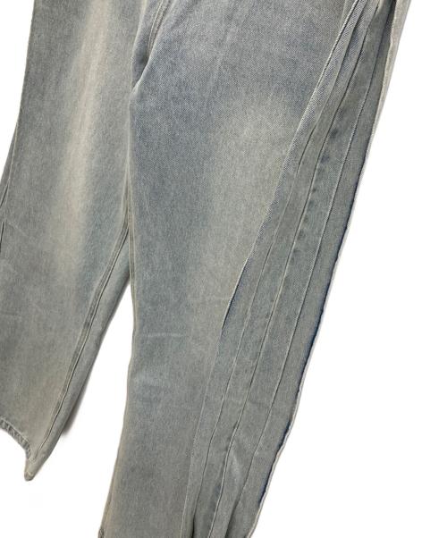 YENN（イエン）YENN (イエン) SIDE PLEATED DENIM PT/サイド プリーツ デニムパンツ/ワイドデニムパンツ インディゴ サイズ:40の古着・服飾アイテム