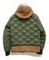 MONCLER (モンクレール) DELAGRANGE ダウンジャケット/デラグランジ/ダウンレザージャケット/ミリタリージャケット/ムートンジャケット オリーブ×アイボリー サイズ:4：248000円