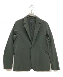 ATTACHMENT（アタッチメント）の古着「ナイロンストレッチジャケット/テーラードジャケット/ナイロンジャケット」｜オリーブ