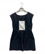 AMAILアマイル）の古着「バックオープンブラウス」｜ブラック