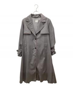 中古・古着通販】AMERI (アメリ) リトルフレアロングコート ベージュ