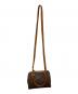 CELINE (セリーヌ) マカダム柄2WAYミニボストンバッグ ブラウン：35000円