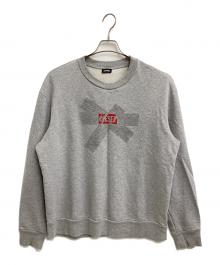 DIESEL（ディーゼル）の古着「テーププリントスウェット」｜グレー