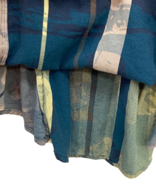 tamaki niime（タマキ ニイメ）tamaki niime (タマキ ニイメ) chotan skirt/チョタンスカート ベージュ×ネイビー サイズ:freeの古着・服飾アイテム