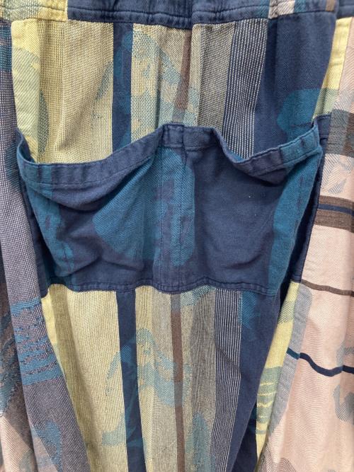 tamaki niime（タマキ ニイメ）tamaki niime (タマキ ニイメ) chotan skirt/チョタンスカート ベージュ×ネイビー サイズ:freeの古着・服飾アイテム