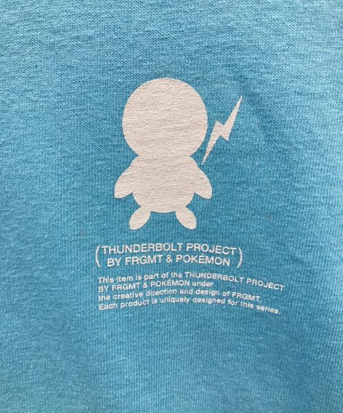 THUNDERBOLT PROJECT（サンダーボルトプロジェクト）THUNDERBOLT PROJECT (サンダーボルトプロジェクト) pokemon (ポケモン) コラボTシャツ/ポケモン/ポッチャマ ブルー サイズ:Lの古着・服飾アイテム