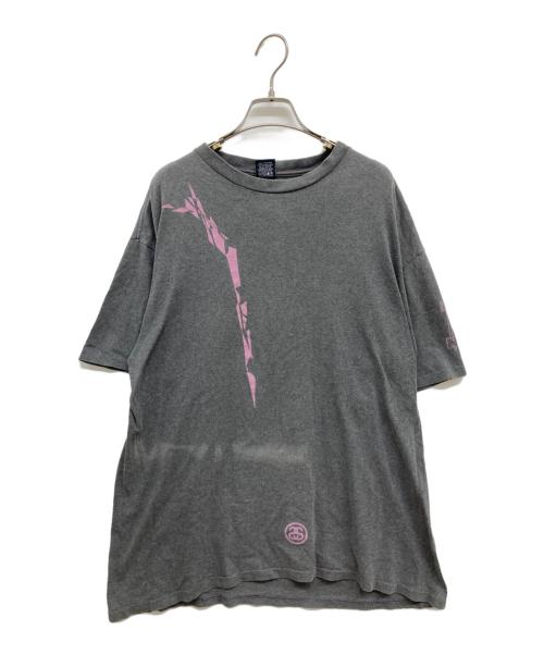 stussy（ステューシー）stussy (ステューシー) NEXUS7 (ネクサスセブン) 90sコラボプリントTシャツ/フェードTシャツ紺タグ/シングルステッチ グレー サイズ:SIZE Lの古着・服飾アイテム