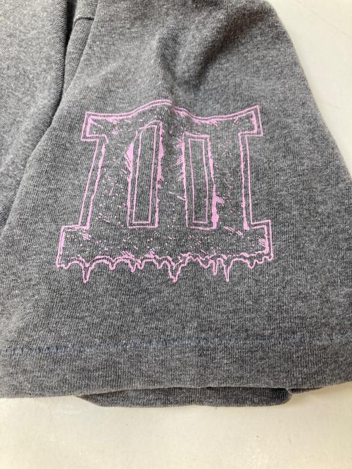 stussy（ステューシー）stussy (ステューシー) NEXUS7 (ネクサスセブン) 90sコラボプリントTシャツ/フェードTシャツ紺タグ/シングルステッチ グレー サイズ:SIZE Lの古着・服飾アイテム