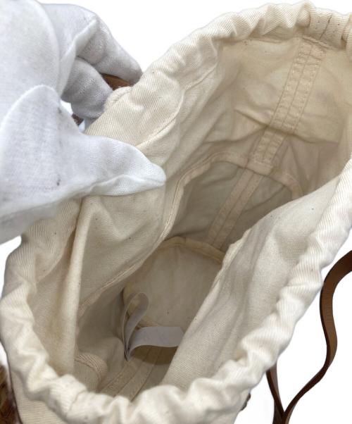 HELEN KAMINSKI（ヘレンカミンスキー）HELEN KAMINSKI (ヘレンカミンスキー) WIDE BRAID FLECK MINI/ラフィアワイドブレード ミニシ/ョルダーバッグ ナチュラルの古着・服飾アイテム