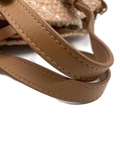 HELEN KAMINSKI（ヘレンカミンスキー）HELEN KAMINSKI (ヘレンカミンスキー) WIDE BRAID FLECK MINI/ラフィアワイドブレード ミニシ/ョルダーバッグ ナチュラルの古着・服飾アイテム
