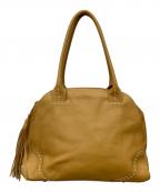 NAGATANIナガタニ）の古着「レザートートバッグ」｜キャメル