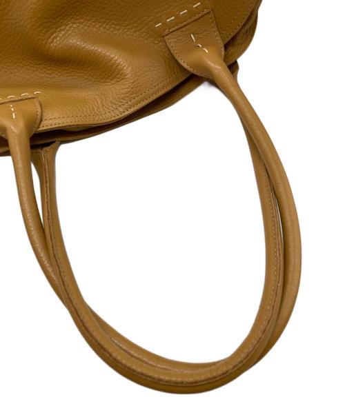 NAGATANI（ナガタニ）NAGATANI (ナガタニ) レザートートバッグ キャメルの古着・服飾アイテム