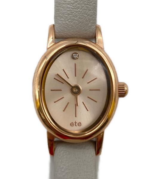 ete（エテ）ete (エテ) リストウォッチ/腕時計 ベージュ×グレーの古着・服飾アイテム