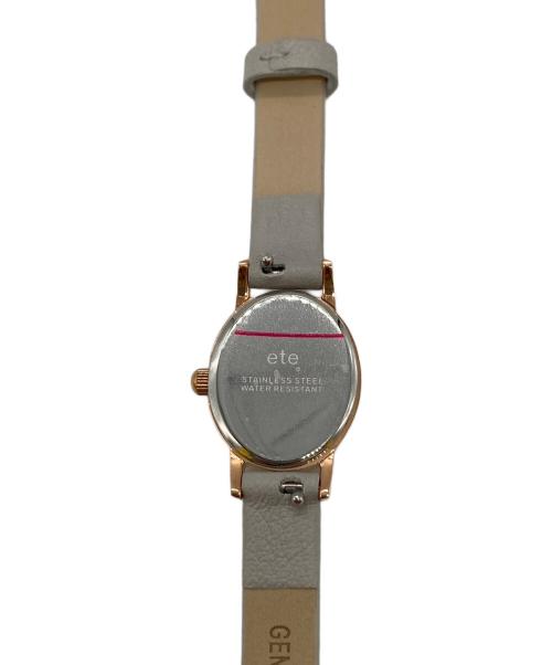 ete（エテ）ete (エテ) リストウォッチ/腕時計 ベージュ×グレーの古着・服飾アイテム