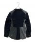 BLACK COMME des GARCONS (ブラックコムデギャルソン) ペイズリー柄・コーデュロイ切替変形燕尾ジャケット グレー×ブラック サイズ:XXS：9000円