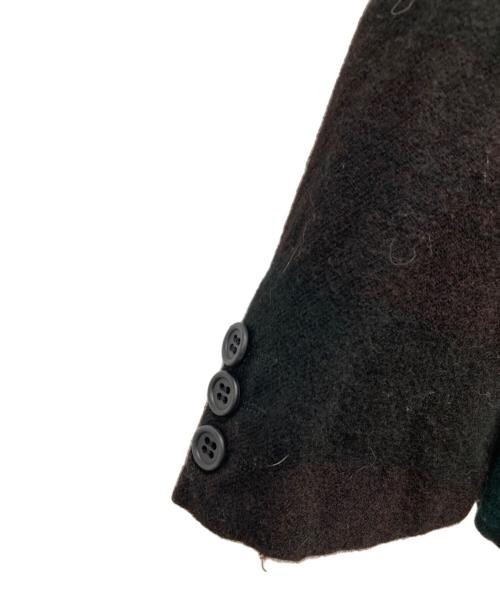 BLACK COMME des GARCONS（ブラックコムデギャルソン）BLACK COMME des GARCONS (ブラックコムデギャルソン) タータンチェックウールジャケット ブラック×レッド サイズ:XSの古着・服飾アイテム