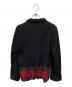 BLACK COMME des GARCONS (ブラックコムデギャルソン) タータンチェックウールジャケット ブラック×レッド サイズ:XS：17000円