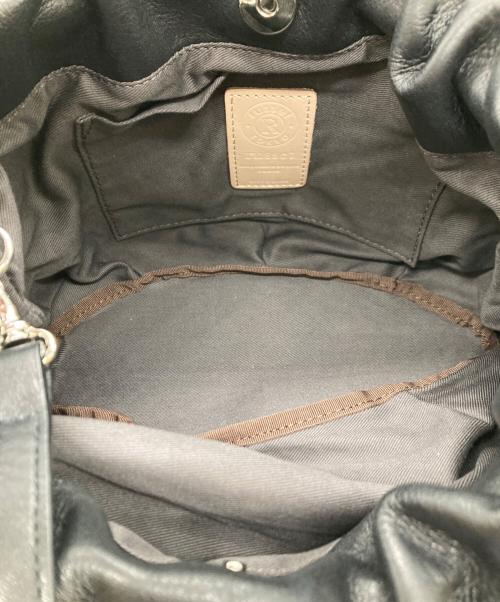 russet（ラシット）russet (ラシット) 巾着2WAYショルダーバッグ ブラックの古着・服飾アイテム