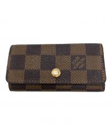 LOUIS VUITTON（ルイ ヴィトン）の古着「ダミエ/ミュルティクレ4/カードケース」｜ブラウン