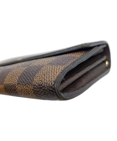 LOUIS VUITTON（ルイ ヴィトン）LOUIS VUITTON (ルイ ヴィトン) ダミエ/ポルトフォイユ・サラ/長財布 ブラウンの古着・服飾アイテム