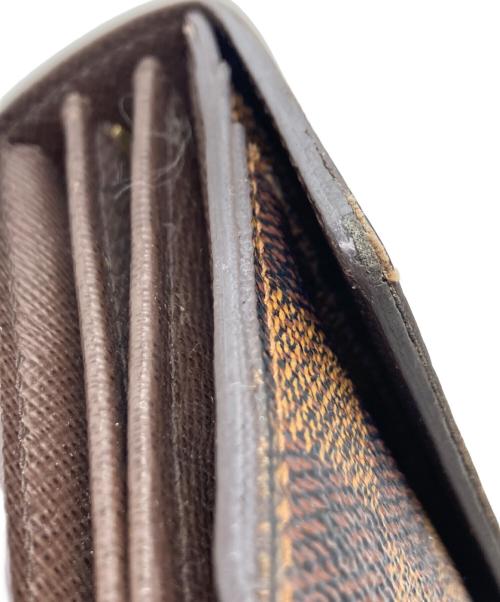 LOUIS VUITTON（ルイ ヴィトン）LOUIS VUITTON (ルイ ヴィトン) ダミエ/ポルトフォイユ・サラ/長財布 ブラウンの古着・服飾アイテム