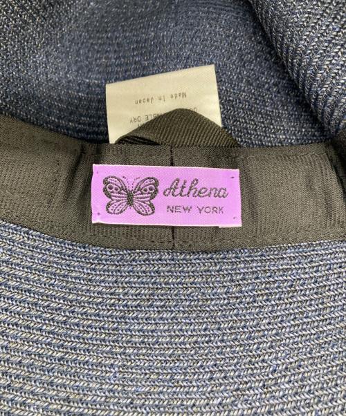 Athena NEW YORK（アシーナニューヨーク）Athena New York (アシーナニューヨーク) ペーパーハット ネイビーの古着・服飾アイテム