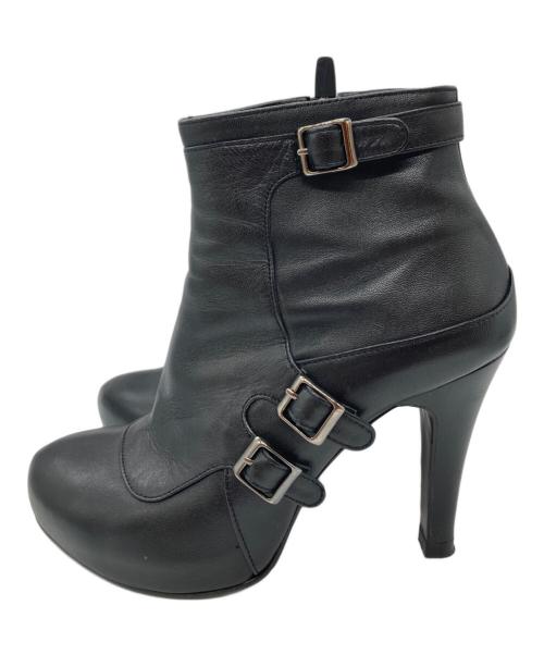 SAERA（サエラ）SAERA (サエラ) アンクルベルトブーツ/ショートブーツ/ブーツ ブラック サイズ:37.5の古着・服飾アイテム