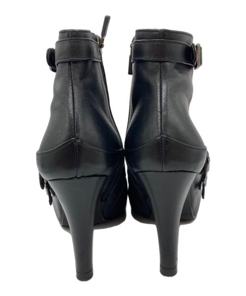 SAERA（サエラ）SAERA (サエラ) アンクルベルトブーツ/ショートブーツ/ブーツ ブラック サイズ:37.5の古着・服飾アイテム