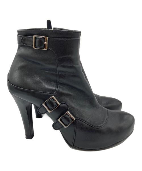 SAERA（サエラ）SAERA (サエラ) アンクルベルトブーツ/ショートブーツ/ブーツ ブラック サイズ:37.5の古着・服飾アイテム
