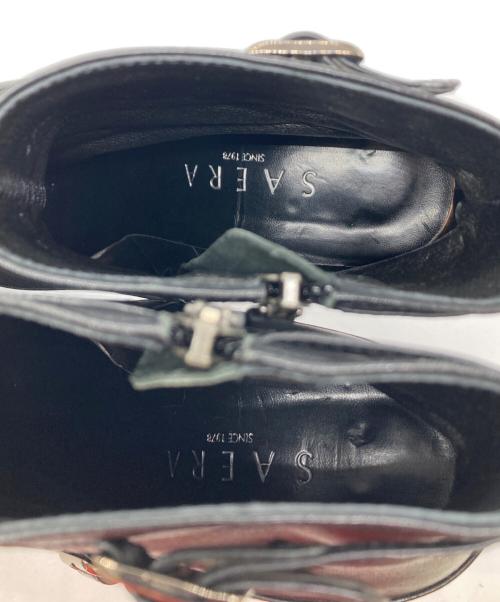 SAERA（サエラ）SAERA (サエラ) アンクルベルトブーツ/ショートブーツ/ブーツ ブラック サイズ:37.5の古着・服飾アイテム