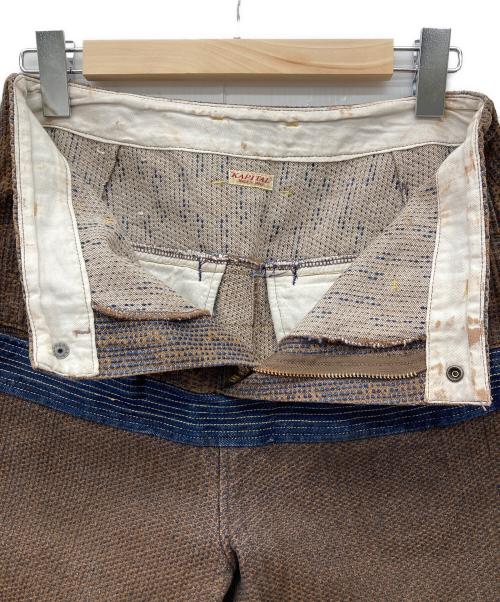 KAPITAL（キャピタル）KAPITAL (キャピタル) Kapital Century Denim No. 5 Tatami Pants/Century Denim /タタミパンツ/刺子パンツ/K1804LP177 ブラウン サイズ:Mの古着・服飾アイテム