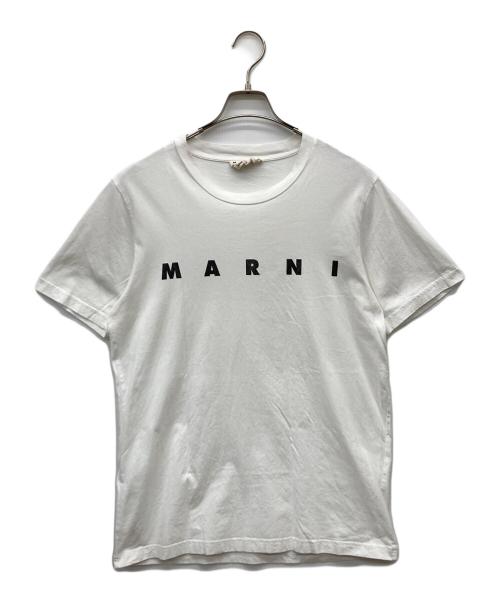MARNI（マルニ）MARNI (マルニ) ロゴプリントTシャツ ホワイト サイズ:50の古着・服飾アイテム