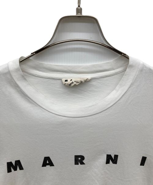 MARNI（マルニ）MARNI (マルニ) ロゴプリントTシャツ ホワイト サイズ:50の古着・服飾アイテム