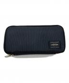 PORTERポーター）の古着「DRAWING  LONG WALLET/ドローイングロングウォレット/ロングウォレット/650-09780」｜ネイビー